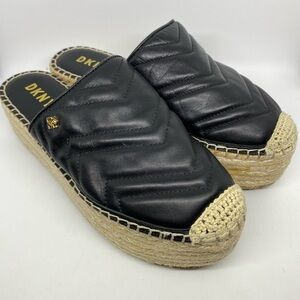 DKNY Black Espadrille Shoes